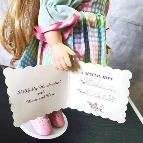 VINTAGE | Porcelain Doll sz 14" Tall - Picture 4 of 9